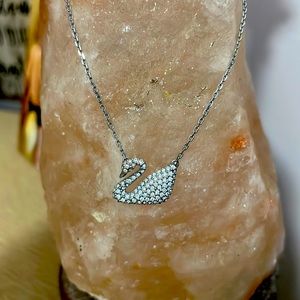 Swarovski swan necklace